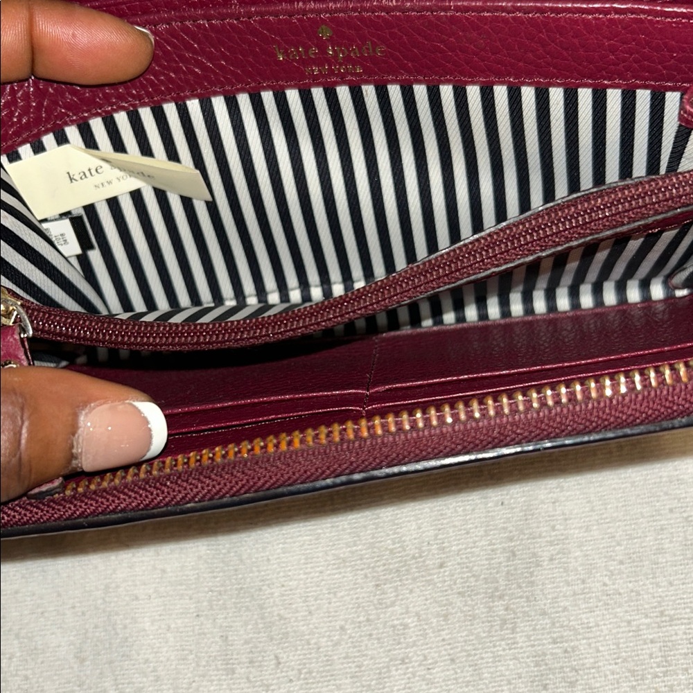 Kate Spade Red zippy Wallet - Picture 12 of 17